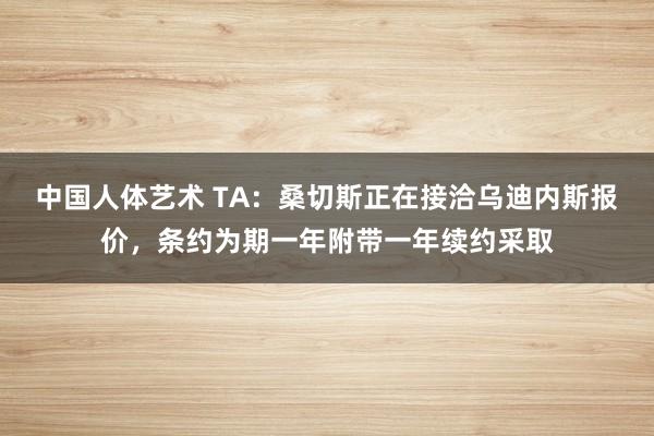 中国人体艺术 TA：桑切斯正在接洽乌迪内斯报价，条约为期一年附带一年续约采取