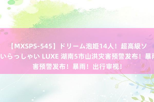 【MXSPS-545】ドリーム泡姫14人！超高級ソープランドへいらっしゃい LUXE 湖南5市山洪灾害预警发布！暴雨！出行审视！