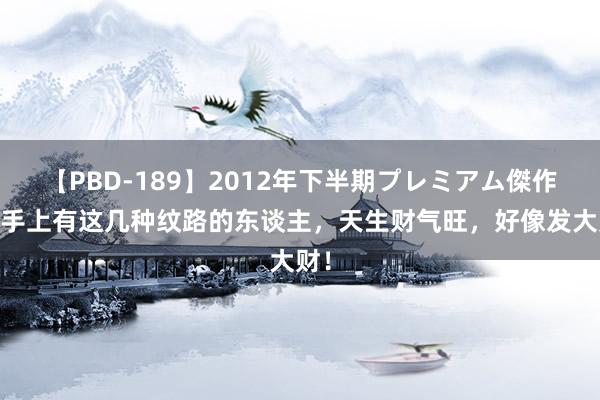 【PBD-189】2012年下半期プレミアム傑作選 手上有这几种纹路的东谈主，天生财气旺，好像发大财！