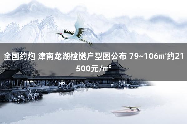 全国约炮 津南龙湖樘樾户型图公布 79~106㎡约21500元/㎡